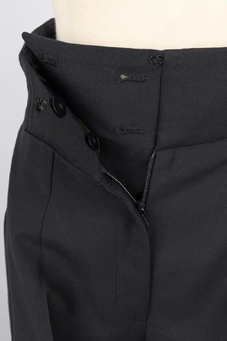 Pantalon en laine noire Dior, 2009 en vente 3