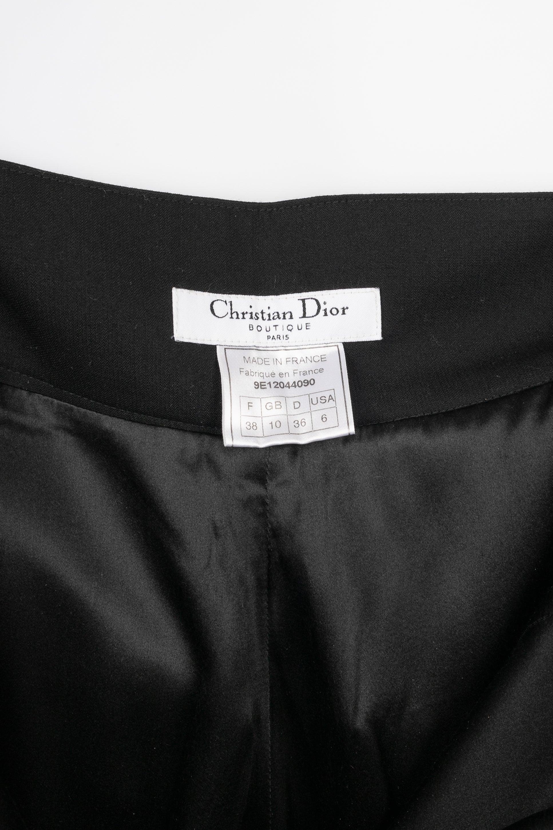 Dior Black Wool Pants, 2009 4