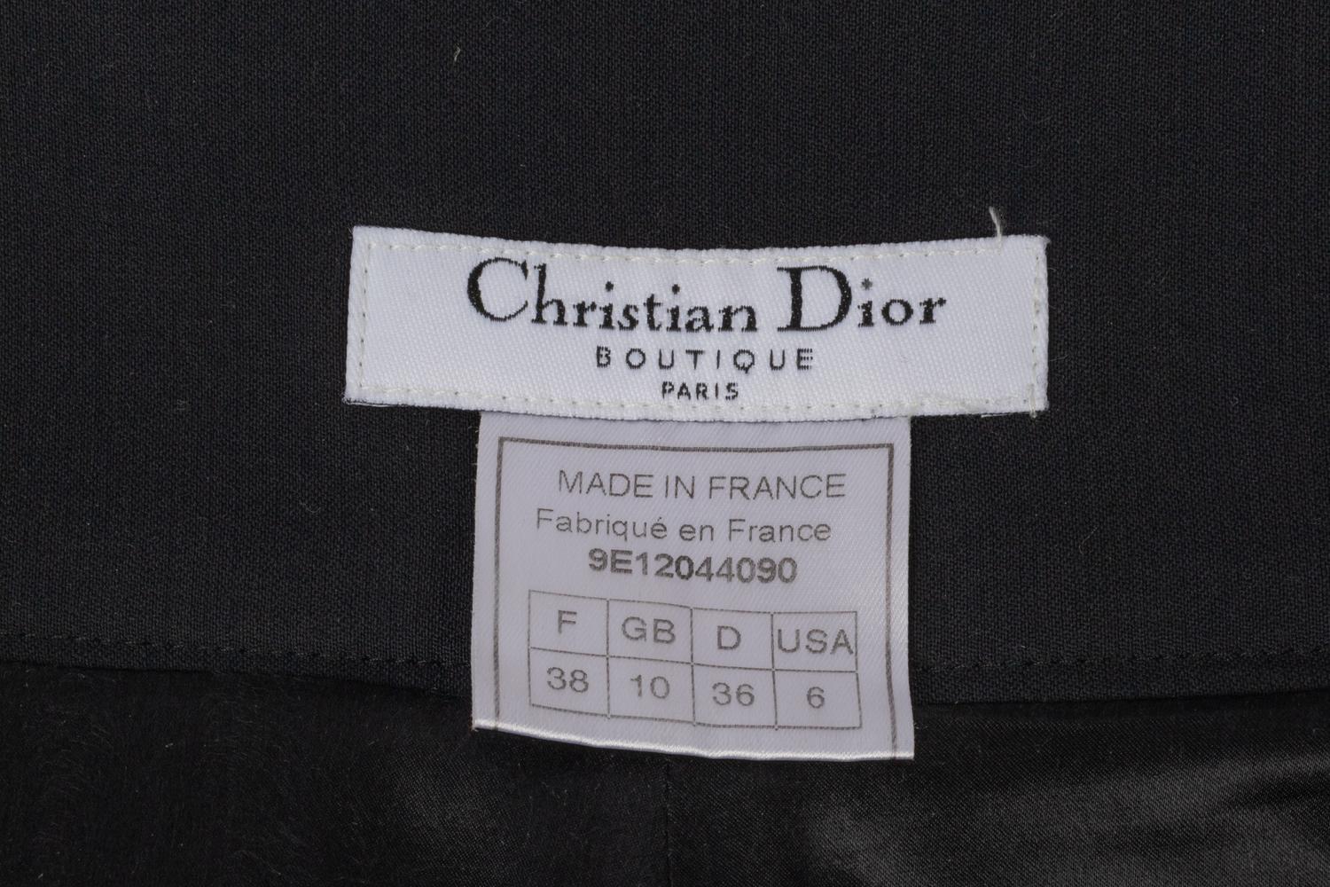 Dior Schwarze Wollhose, 2009 im Angebot 4
