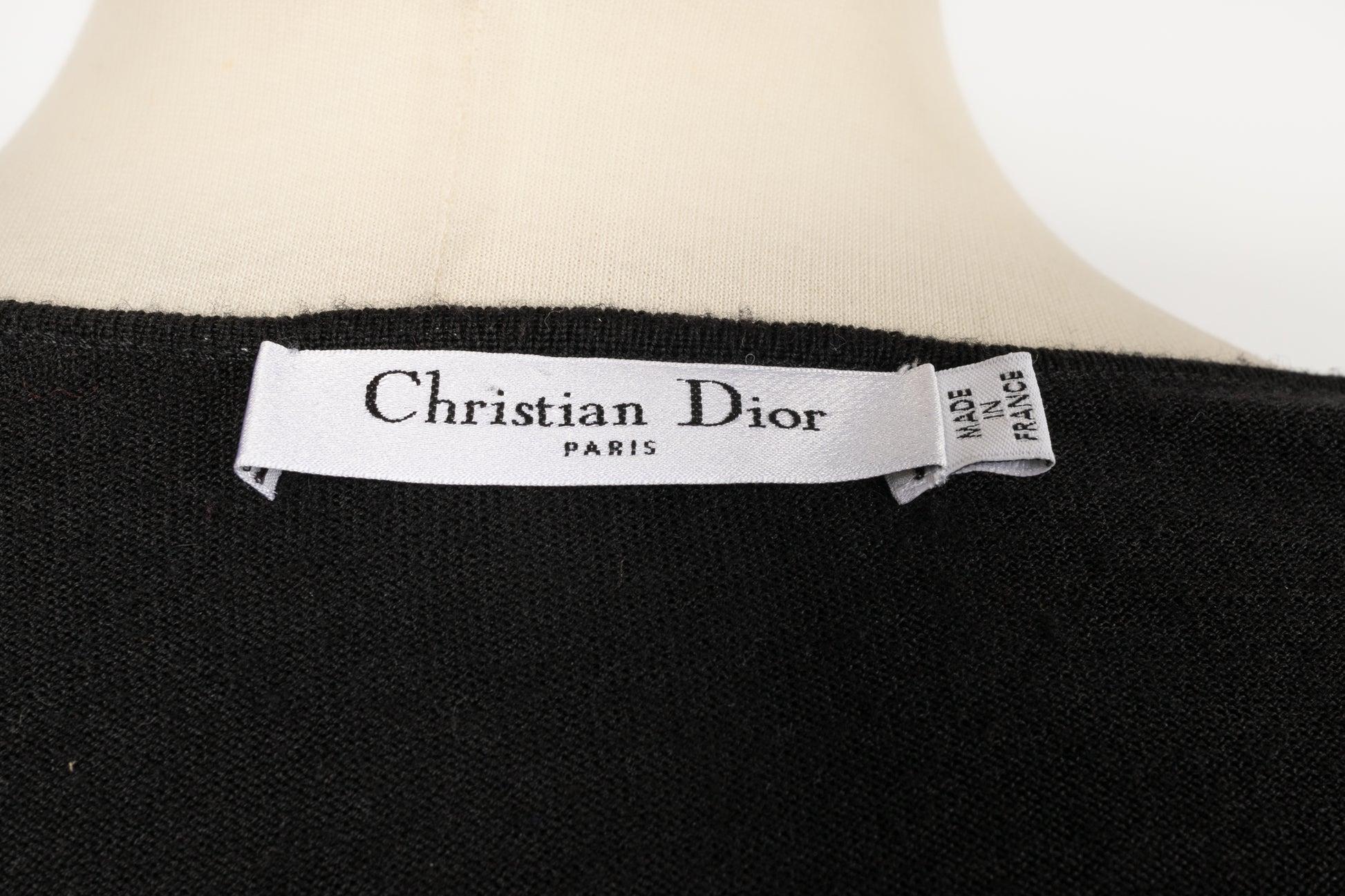 Dior Black Wool Sweater 40FR For Sale 3