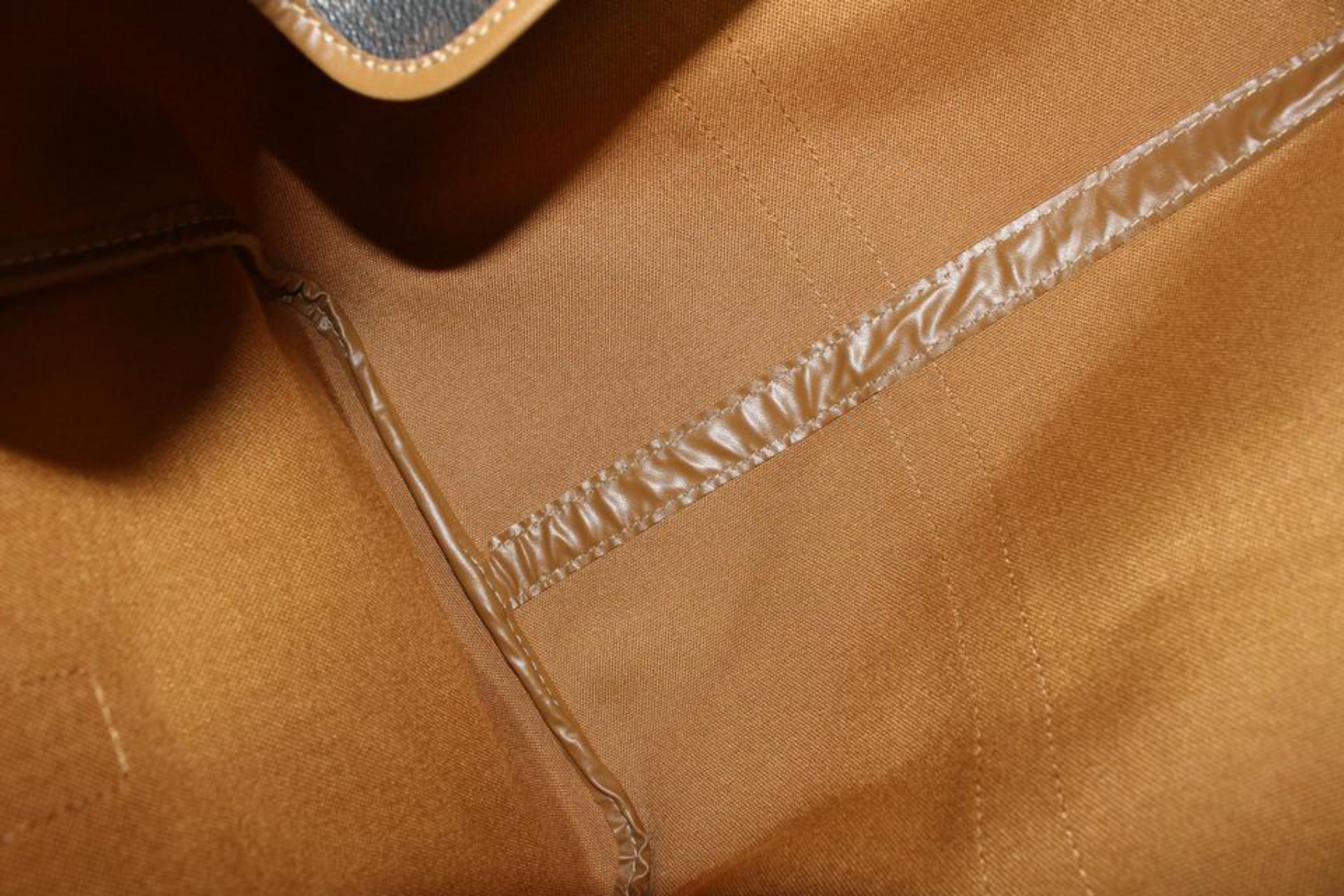 Dior Schwarz x Braun Wabenförmiges Monogramm Trotter Boston Duffle Bag 79d422s im Angebot 7