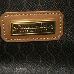Dior Black x Brown Monogram Trotter Honeycomb Boston Duffle Bag 863186