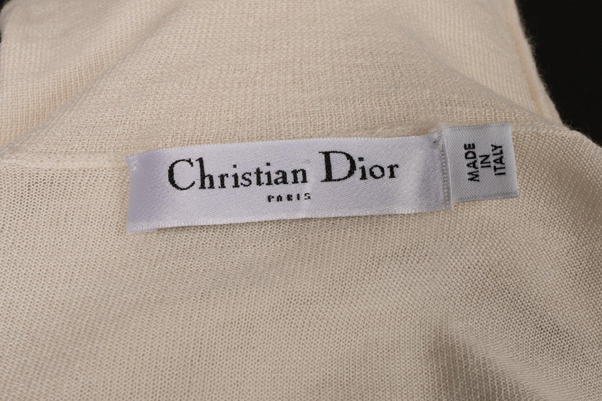 Dior Blended Cashmere Sweater Sewn with Pearls Fall, 2007 For Sale 3