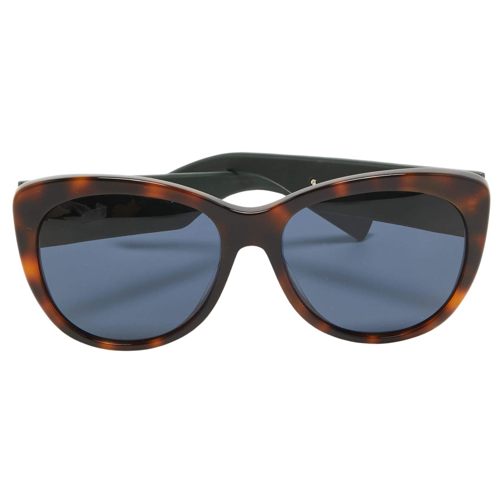 Dior Blue/Brown BPDKU Inedite Crystals verschönerte Katzenaugen-Sonnenbrille