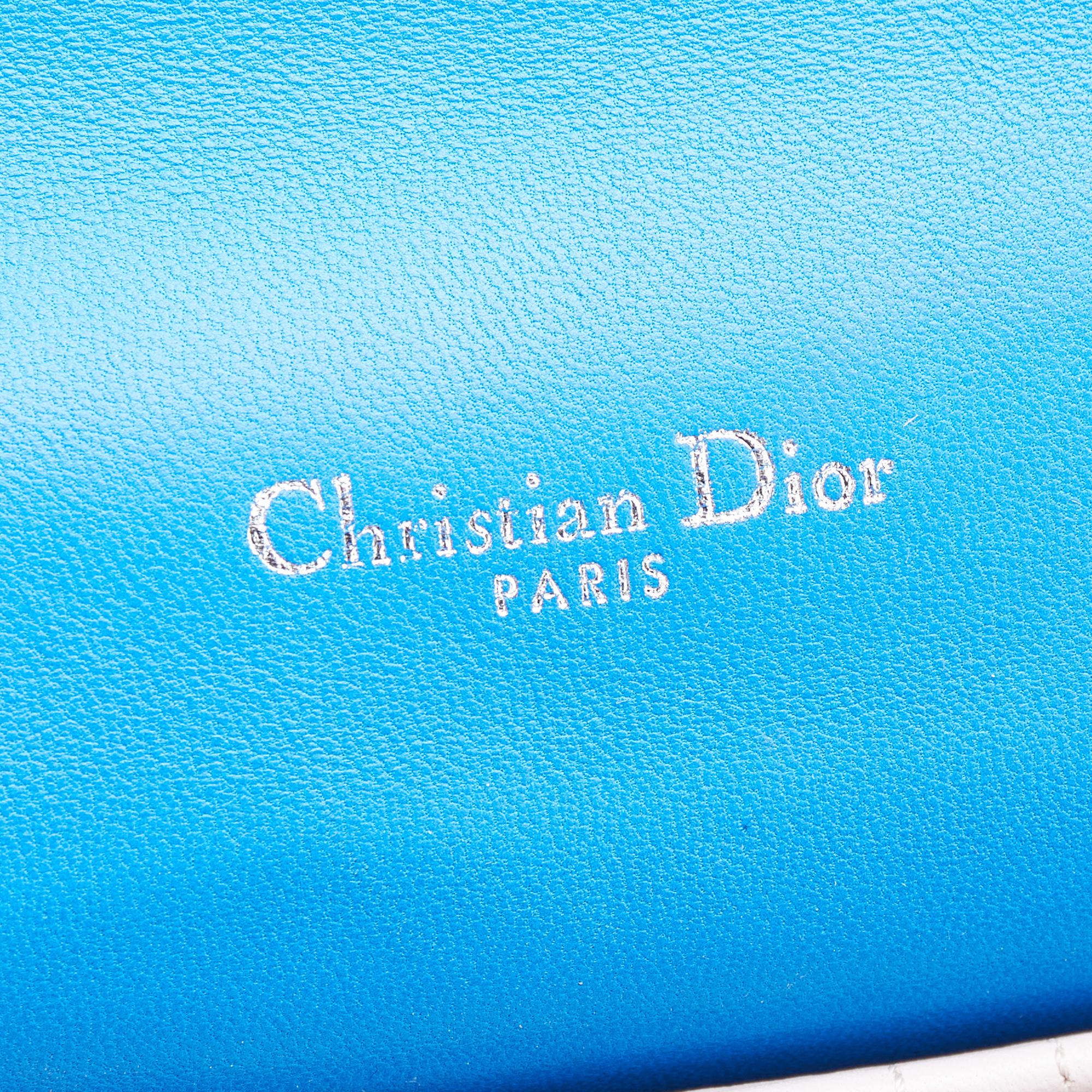 Dior Blue Cannage Leather Miss Dior Flap Bag 9