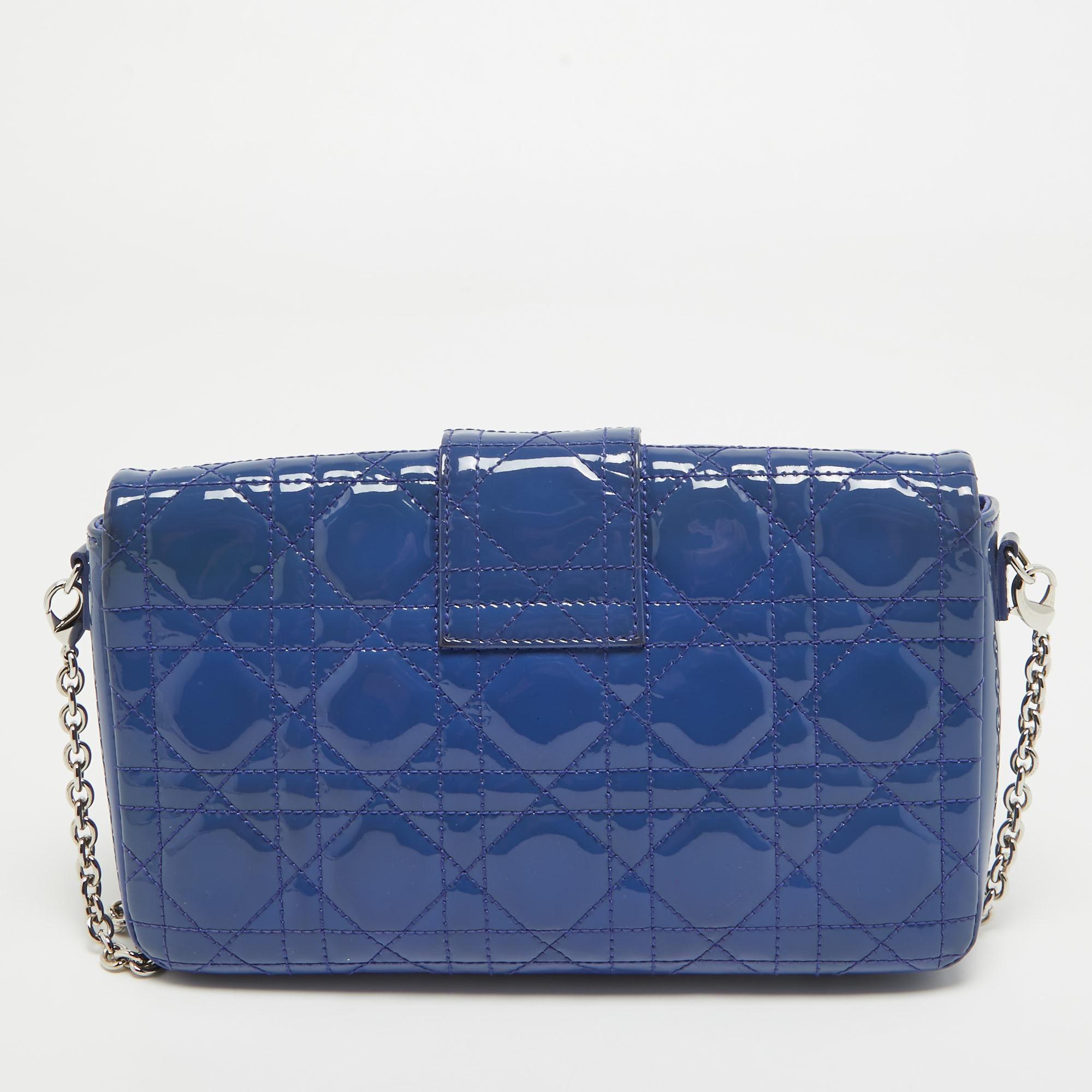 This Dior blue clutch for women has the kind of design that ensures high appeal, whether held in your hand or on your shoulder. It is a meticulously crafted piece bound to last a long time.

Includes: Receipt, Original Dustbag

