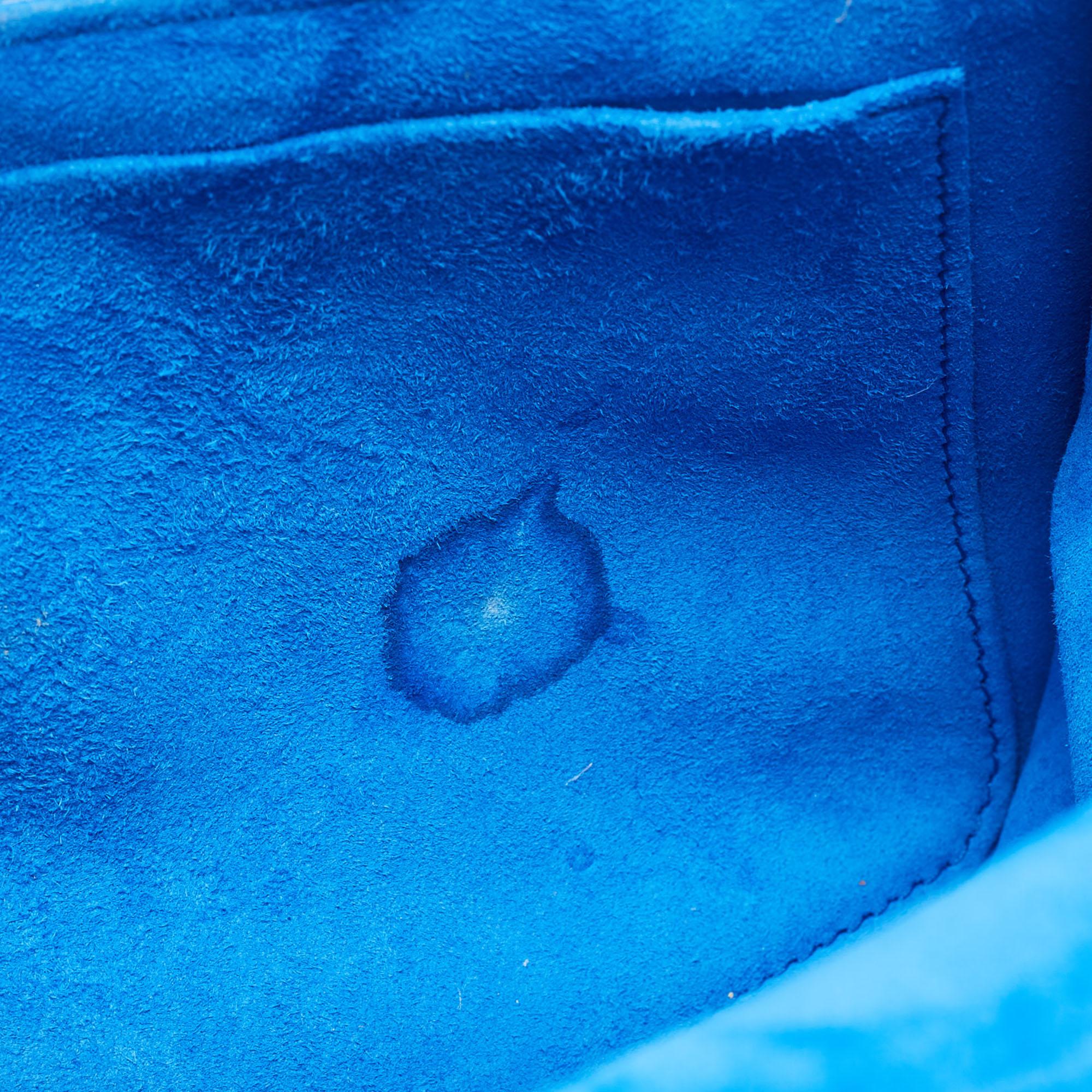 Dior Blue Cannage Quilted Leather Dioraddict Flap Shoulder Bag 3
