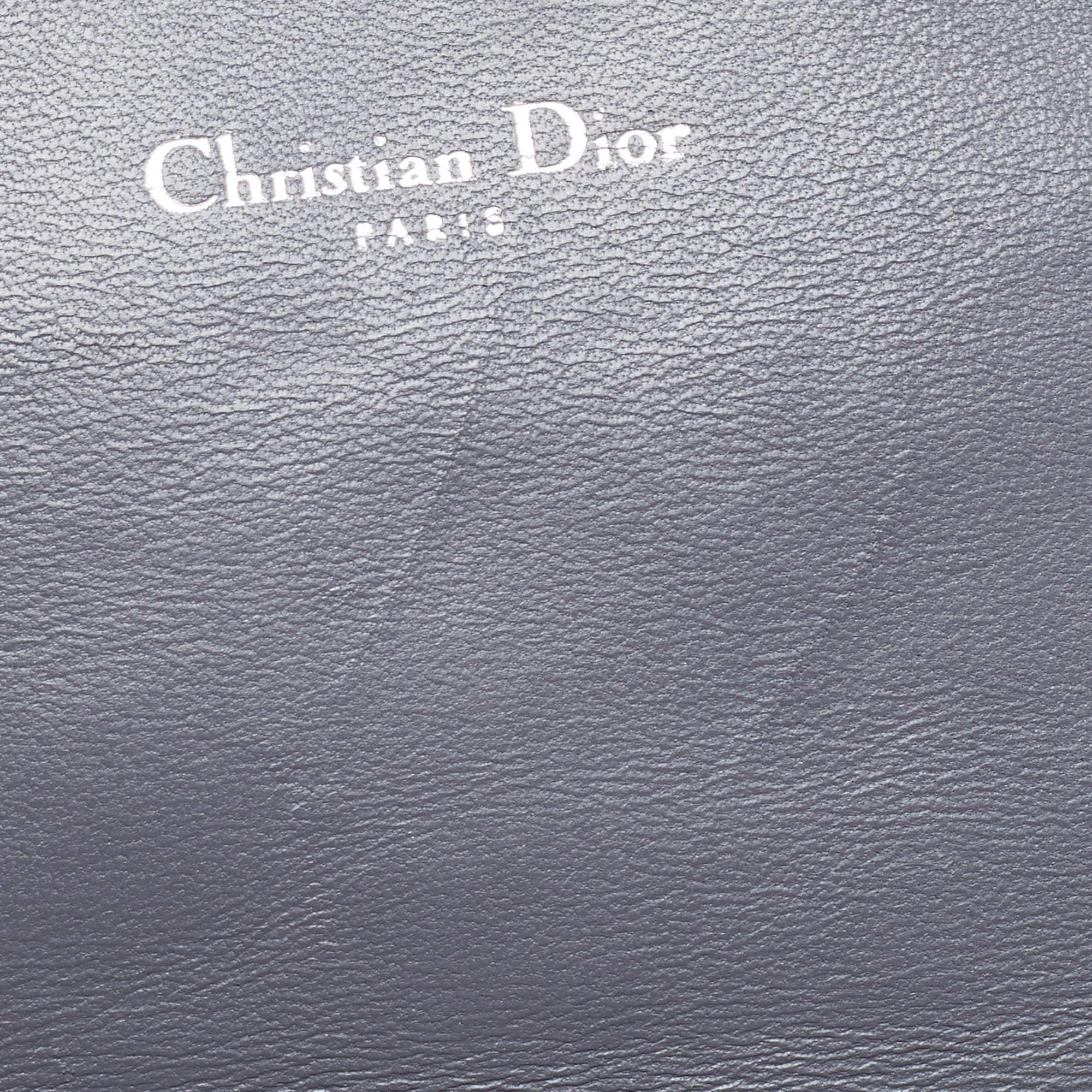 Dior Blue Cannage Quilted Leather Miss Dior Promenade Chain Clutch 4