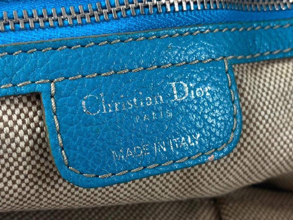 Dior Blue Cannage Shopper tote Bag 122dior5 In Good Condition In Dix hills, NY