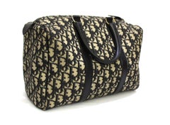 Dior Blue Canvas Bowling Bag