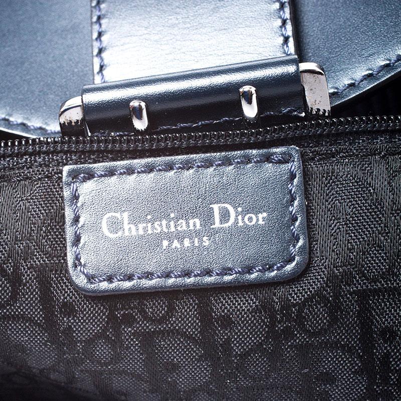 Borsa a tracolla Dior Blue Denim Lady in velluto a coste Blues 5