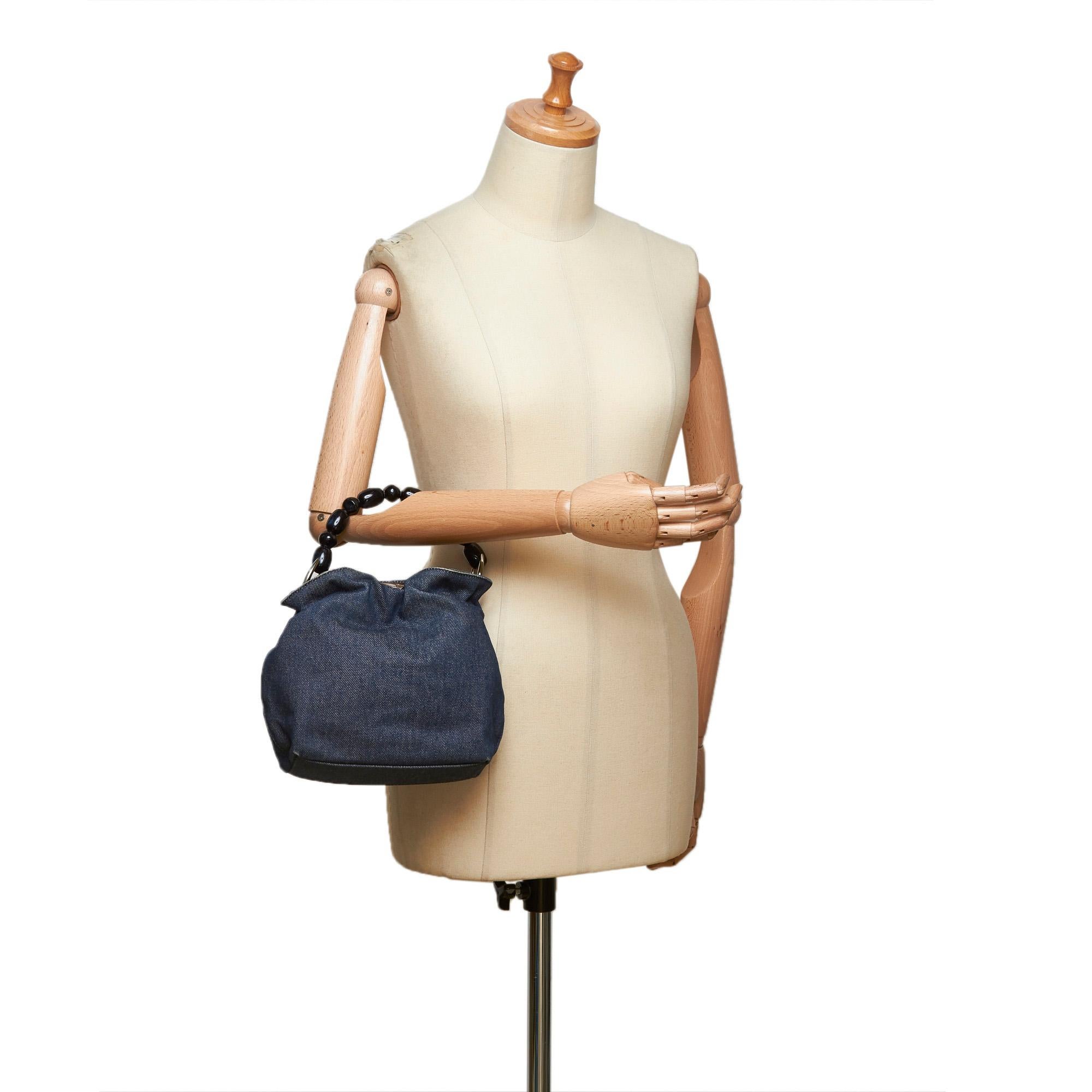 Dior Blue Denim Malice Handbag 4