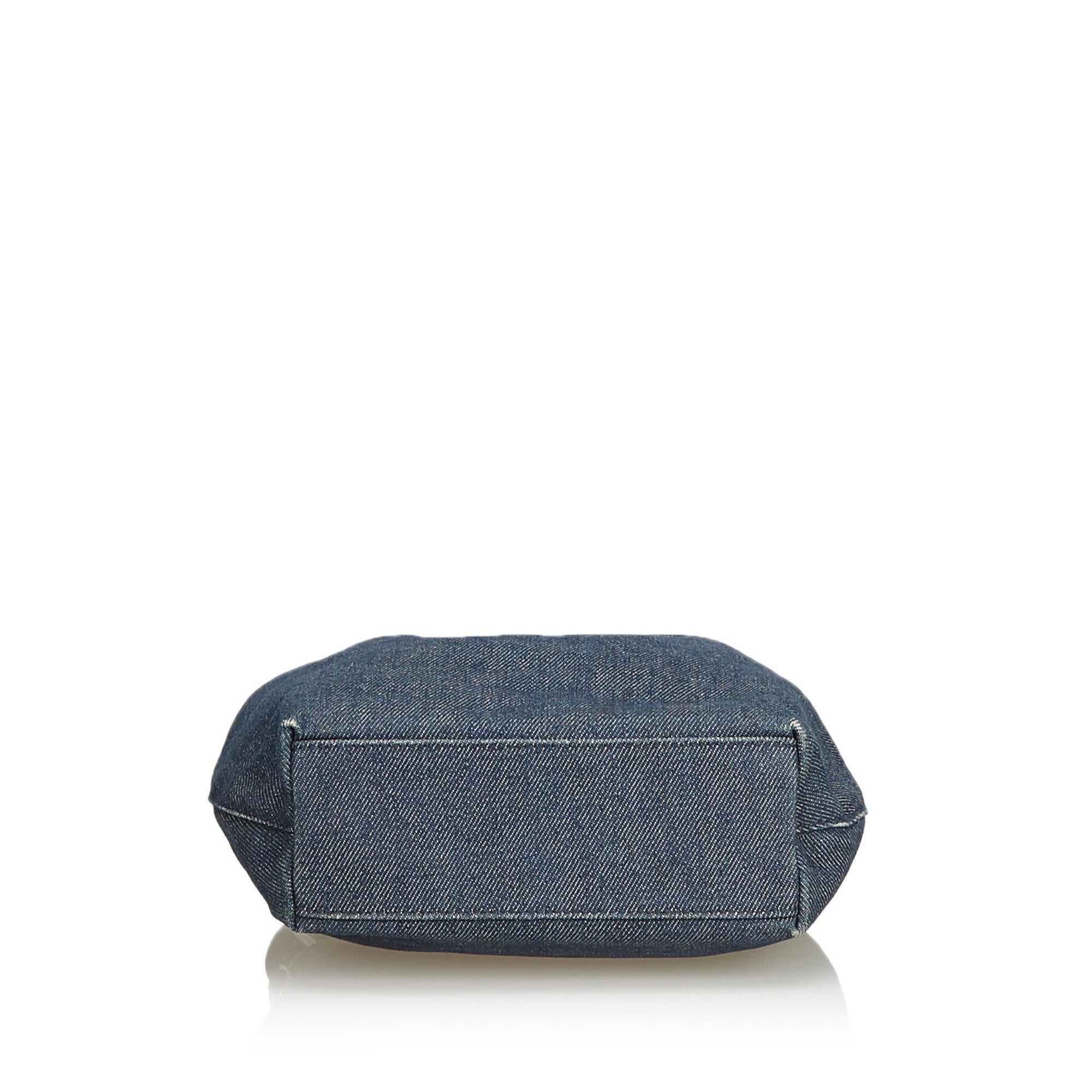 Black Dior Blue Denim Malice Handbag
