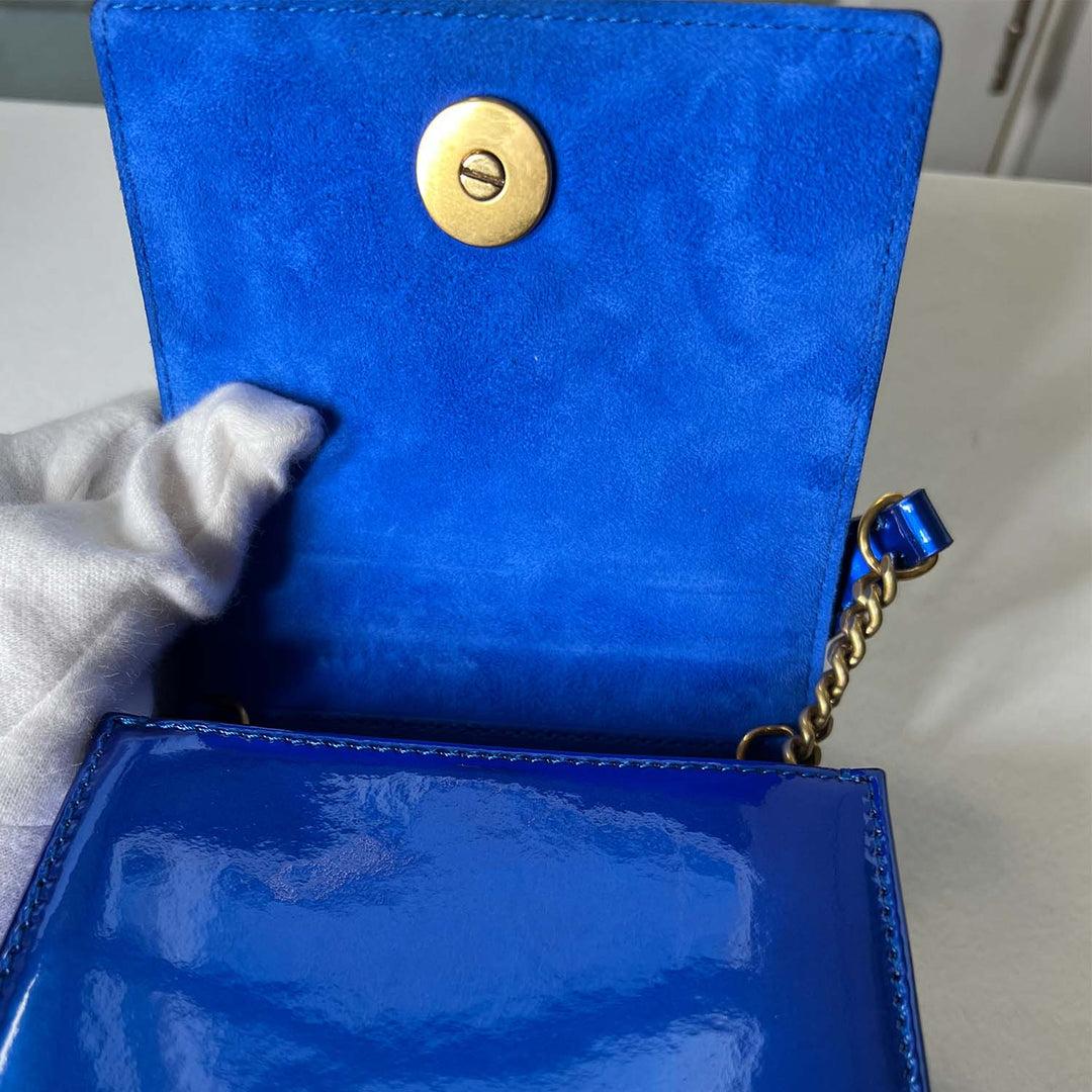 Dior Blue Diorama Vertical Leather Clutch Bag For Sale 3