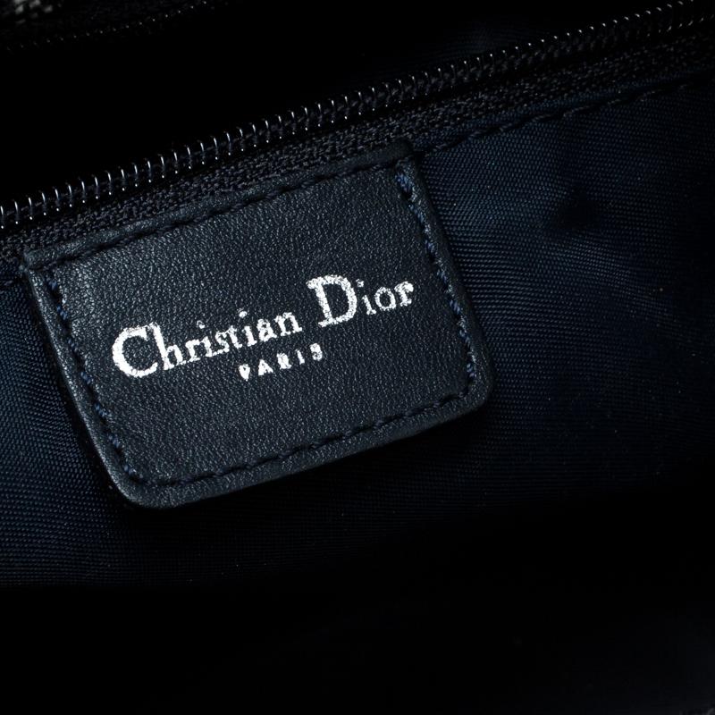 Dior Blue Diorissimo Canvas and Leather Pochette Shoulder Bag 2