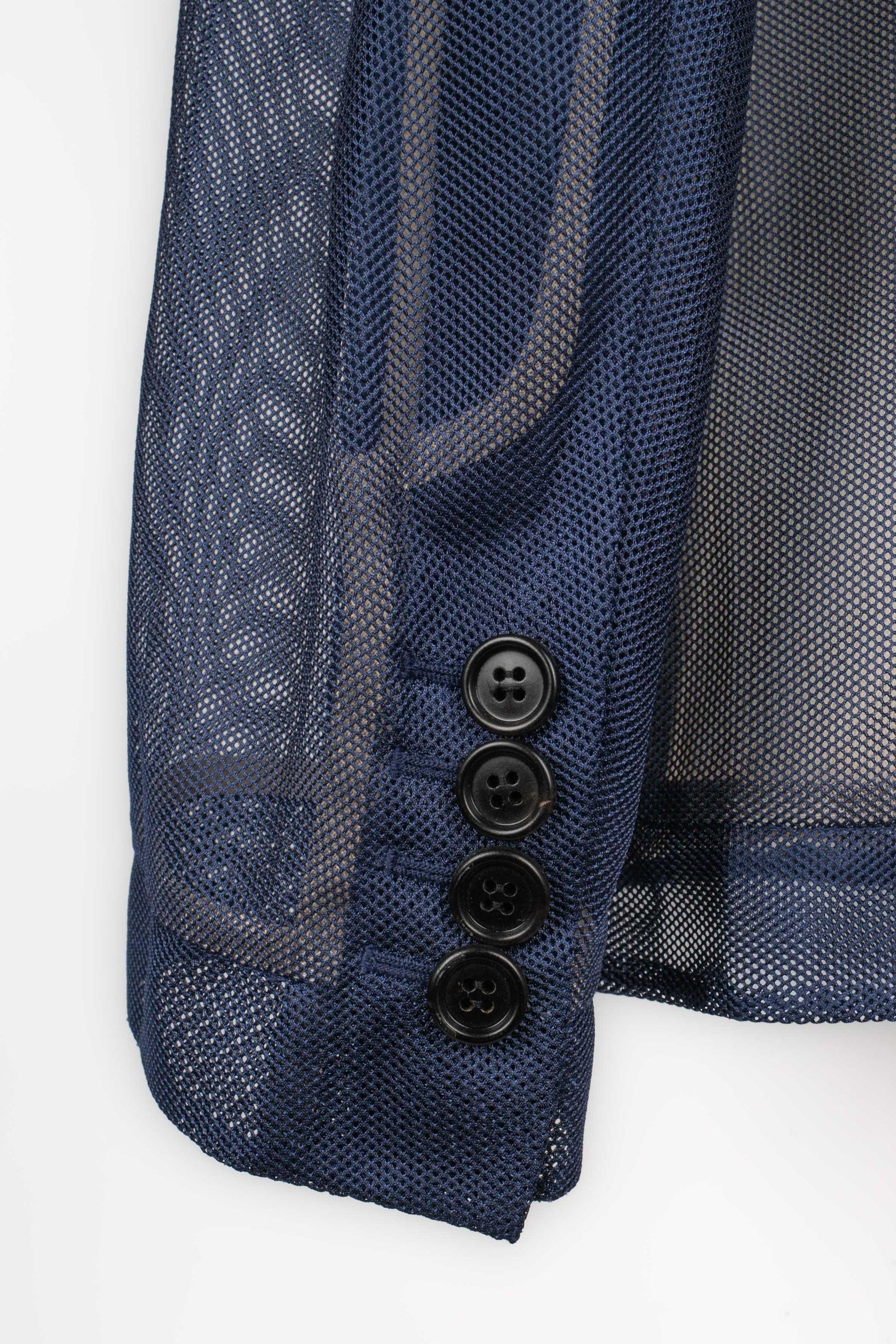Dior Blue Fishnet Men Jacket For Sale 7