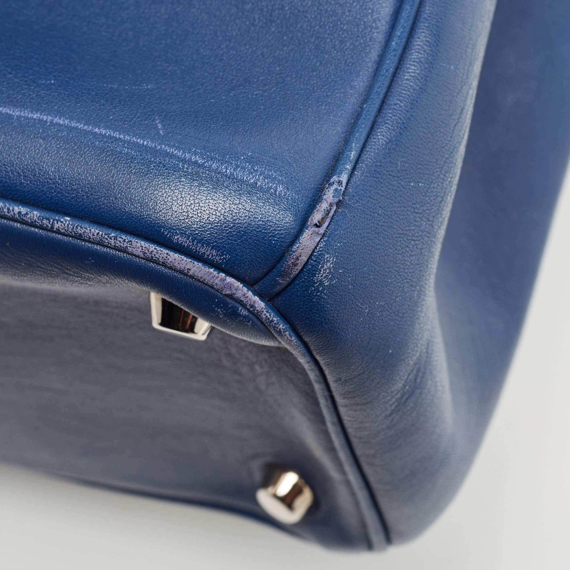 Dior Blue/Green Leather Small Be Dior Flap Top Handle Bag en vente 10