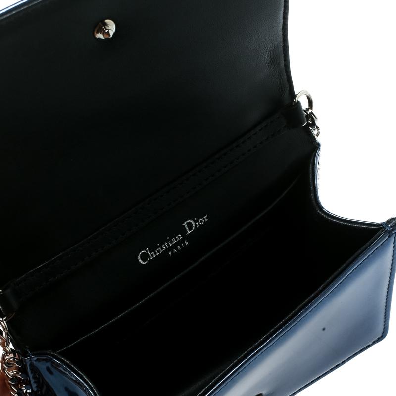 Dior Blue/Green Raffia and Leather Miss Dior Medium Flap Bag 4