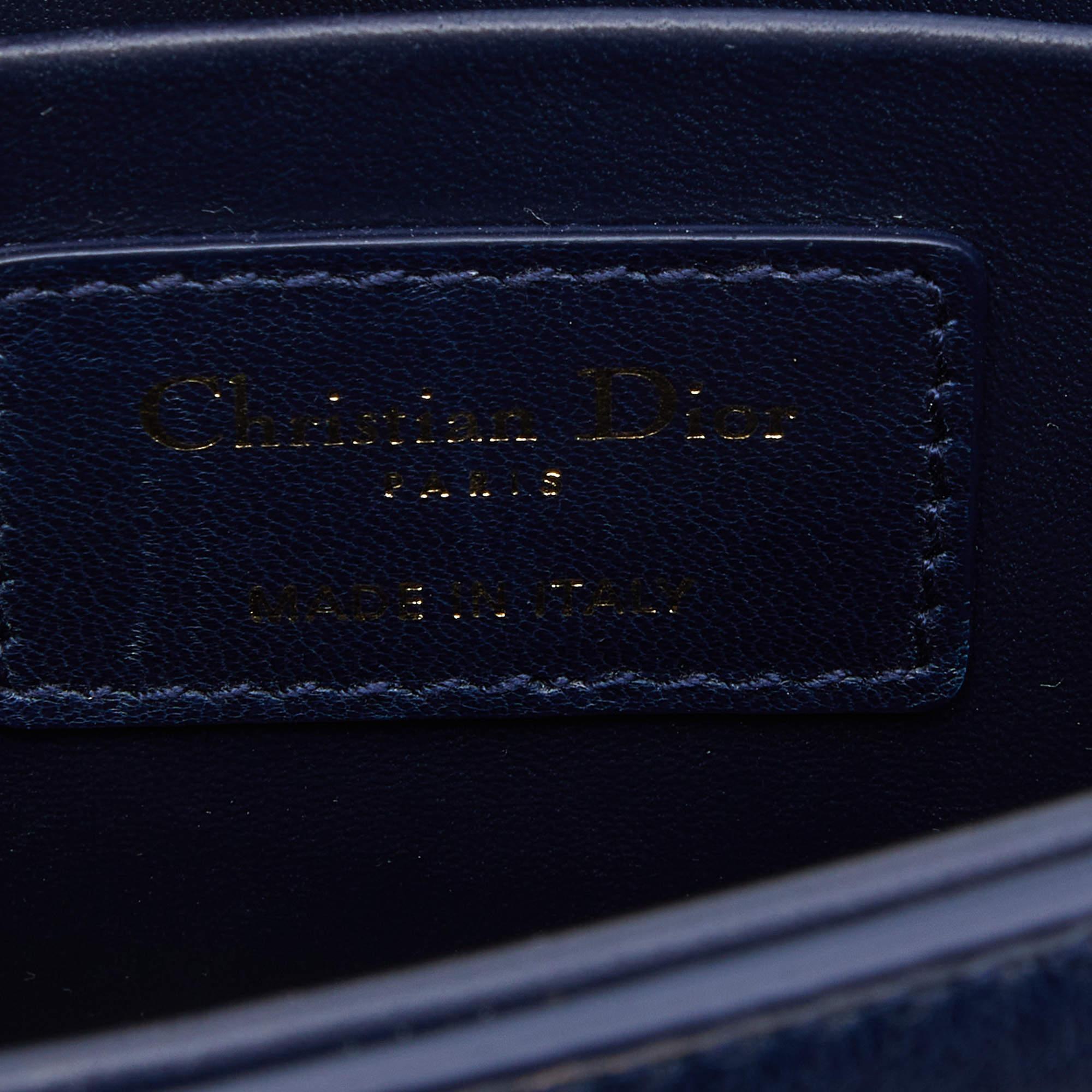 Dior Blue Leather 30 Montaigne Box Bag 5