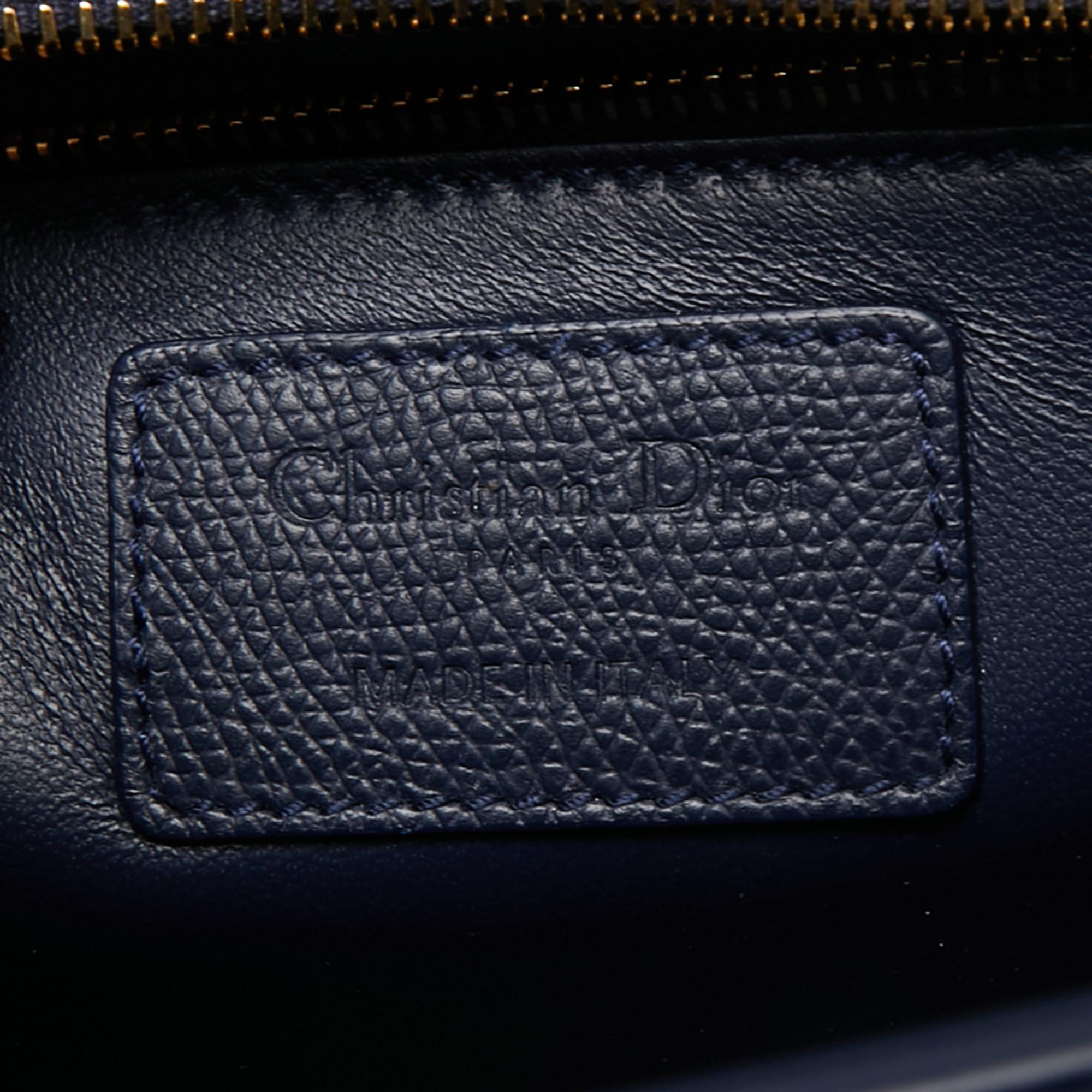 Dior Blue Leather 30 Montaigne Shoulder Bag 5