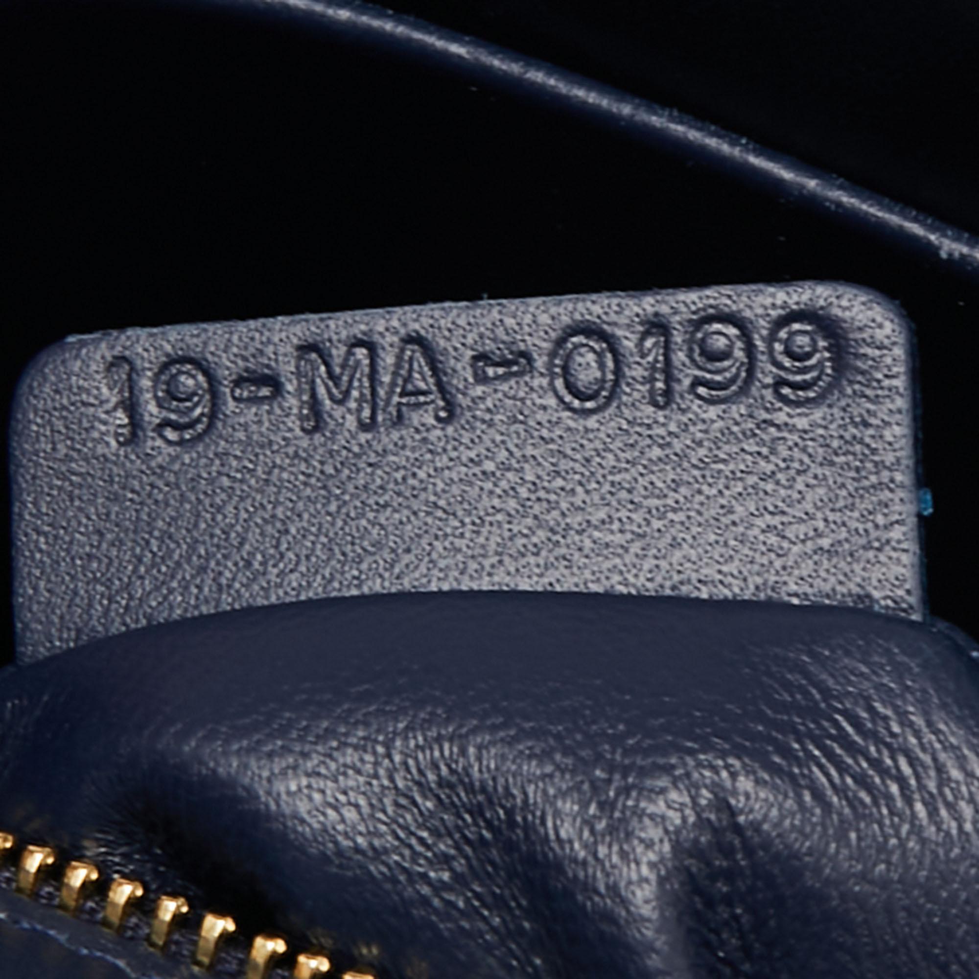 Dior Blue Leather 30 Montaigne Shoulder Bag 3