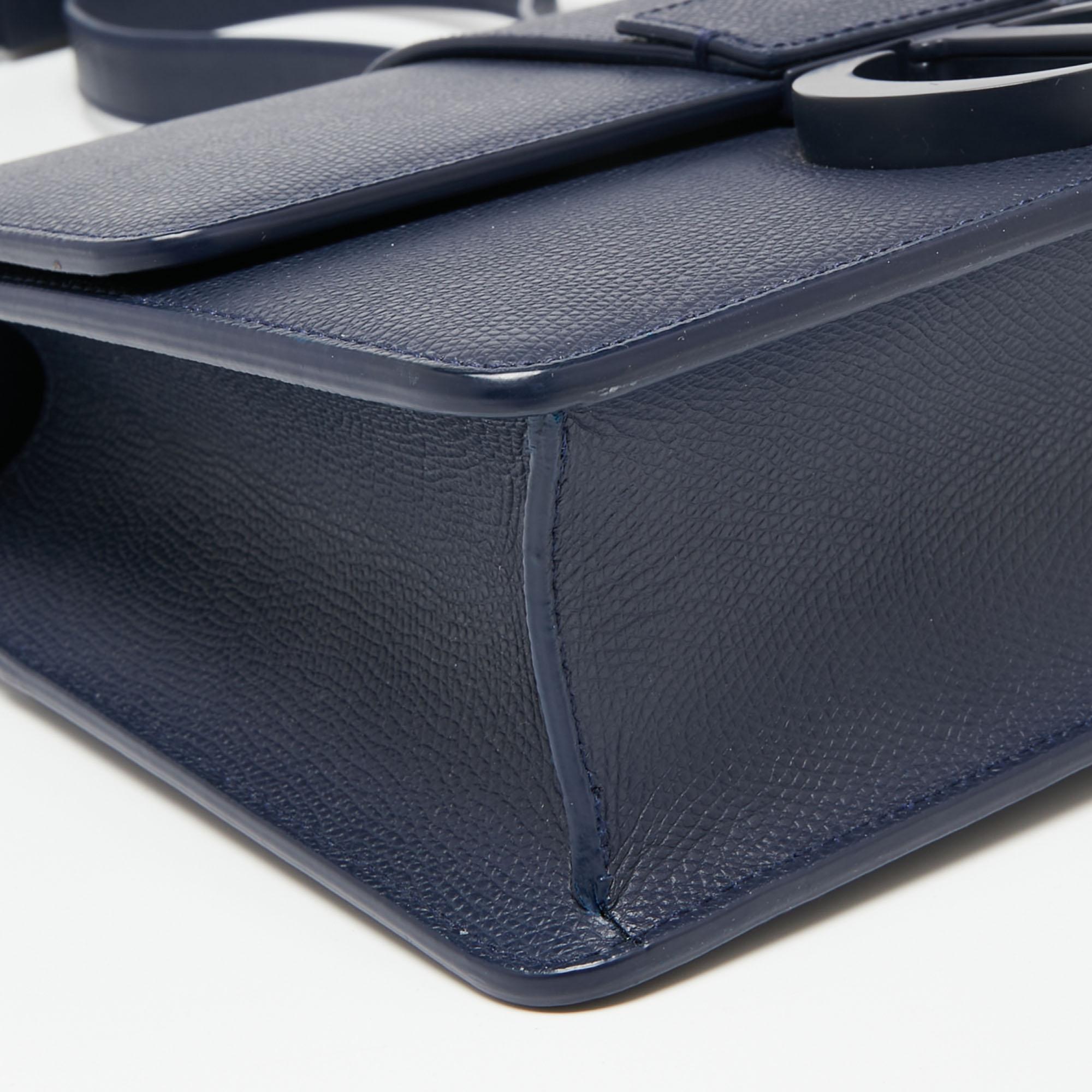 Dior Blue Leather 30 Montaigne Shoulder Bag 4