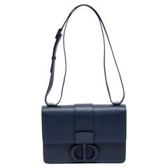 Dior Blue Leather 30 Montaigne Shoulder Bag