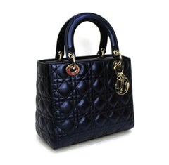 Dior Blue Leather Lady Bag