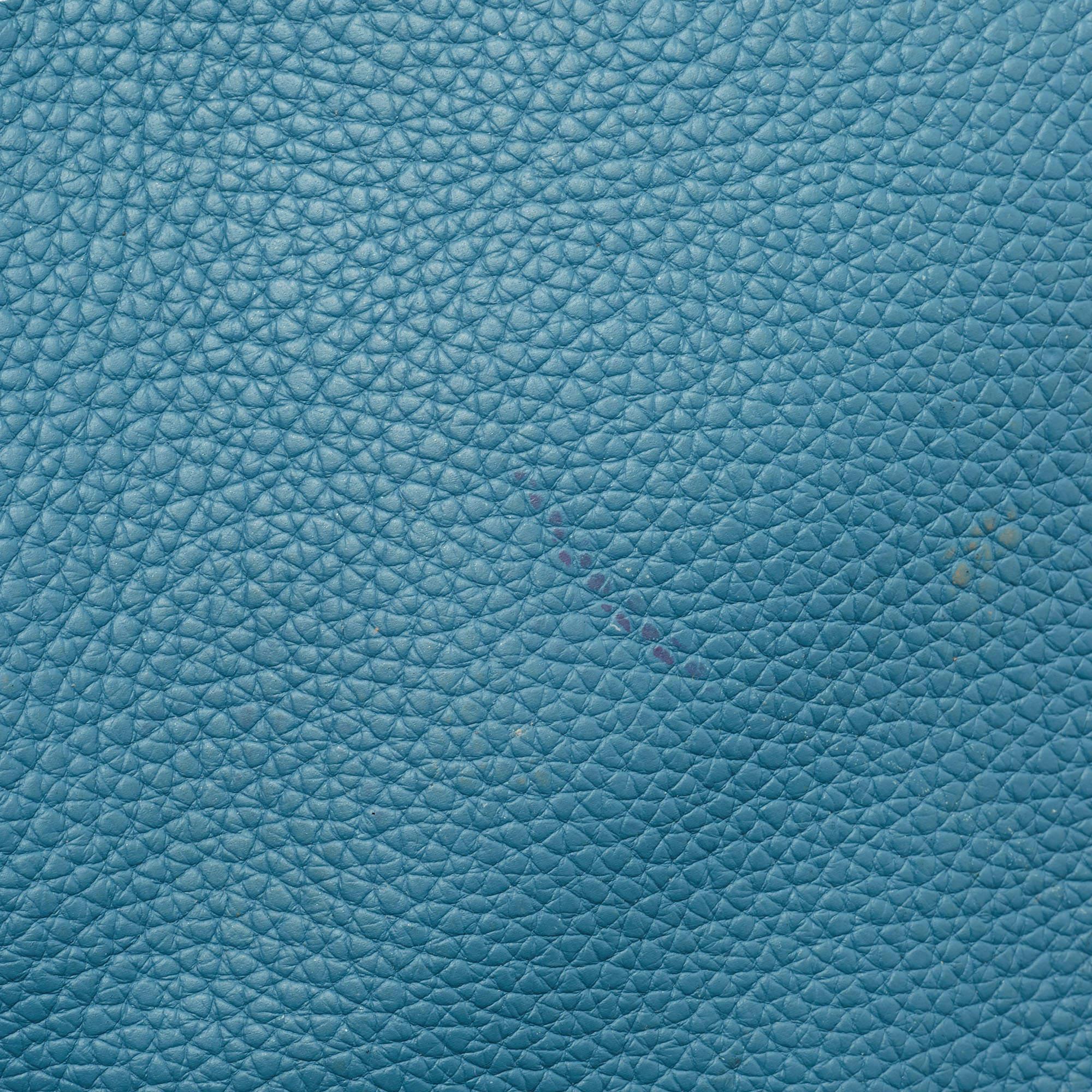 Dior Blue Leather Large Diorissimo Shopper Tote 10