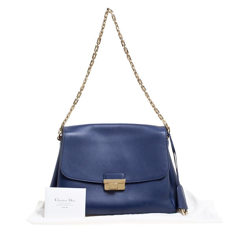 Dior Blue Leather Large Diorling Shoulder Bag 6