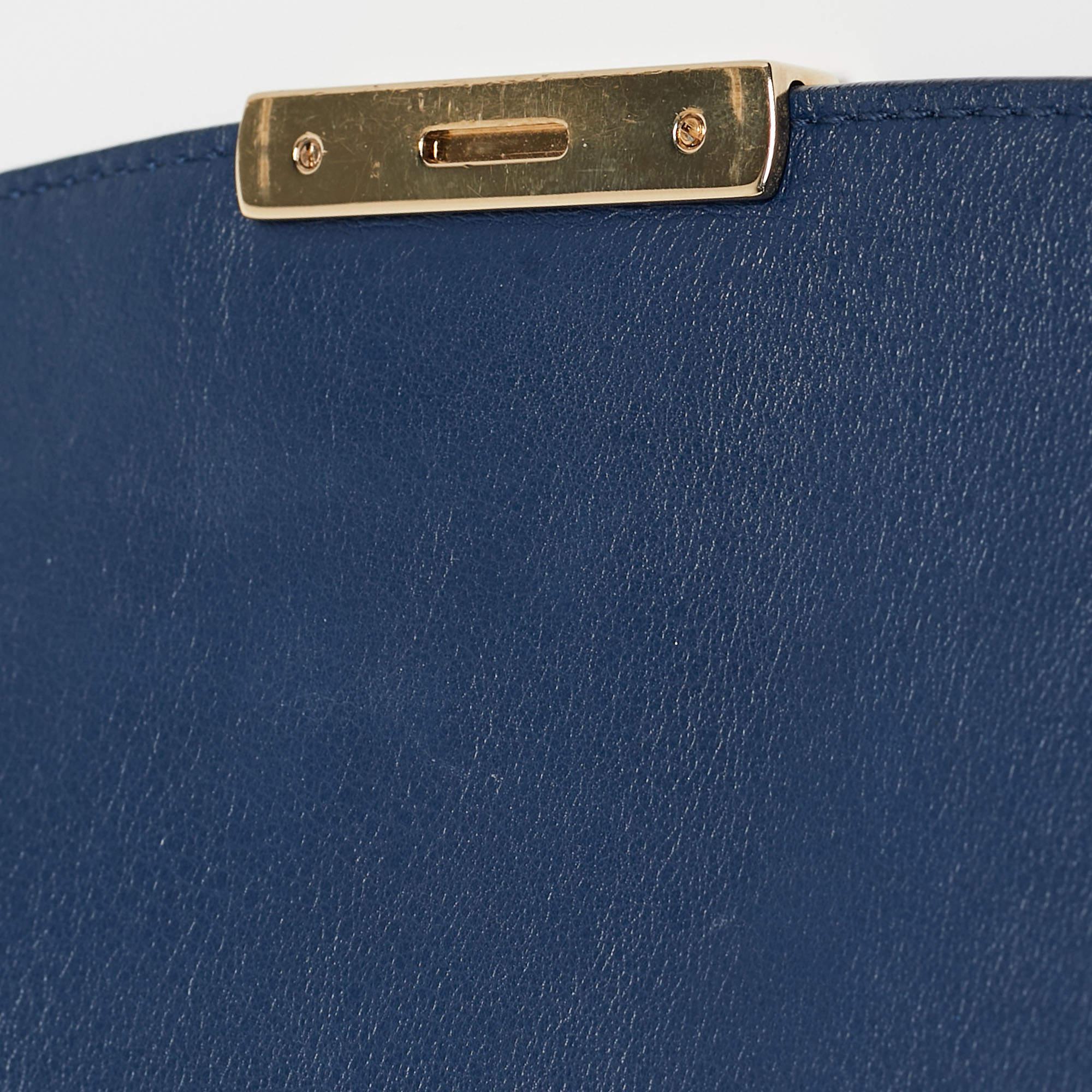 Women's Dior Blue Leather Large Diorling Shoulder Bag For Sale