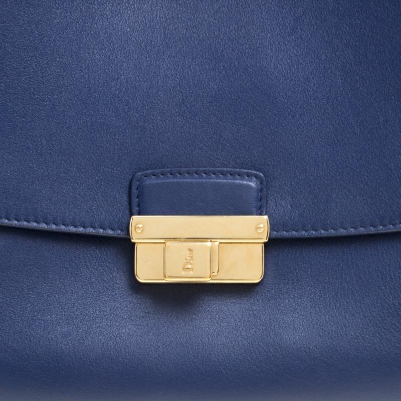 Dior Blue Leather Large Diorling Shoulder Bag 1