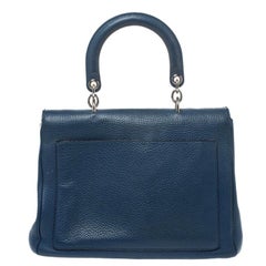 Dior Blue Leather Medium Be Dior Top Handle Bag