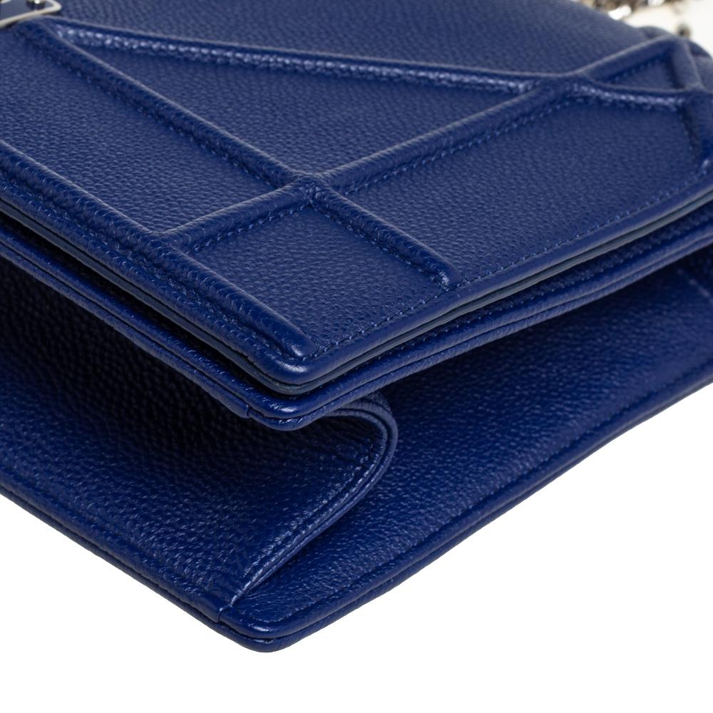 Dior Blue Leather Medium Diorama Flap Shoulder Bag 1