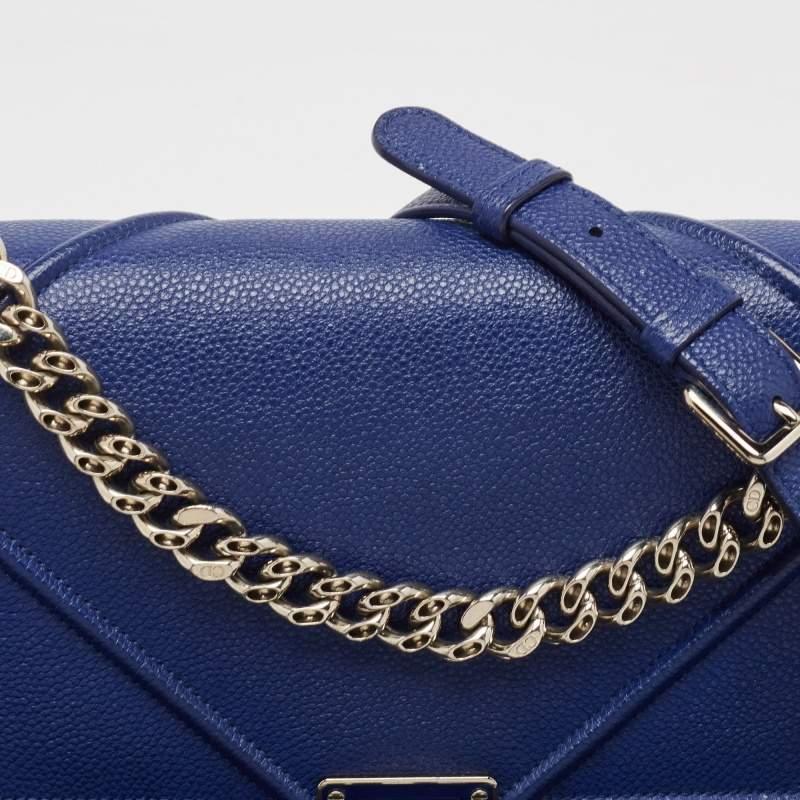 De las mujeres Bolso mediano Diorama de piel azul