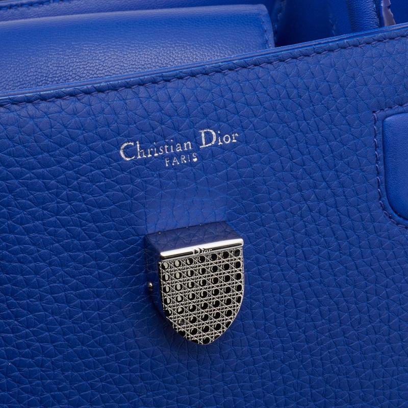 Dior Blue Leather Medium Diorever Tote 2