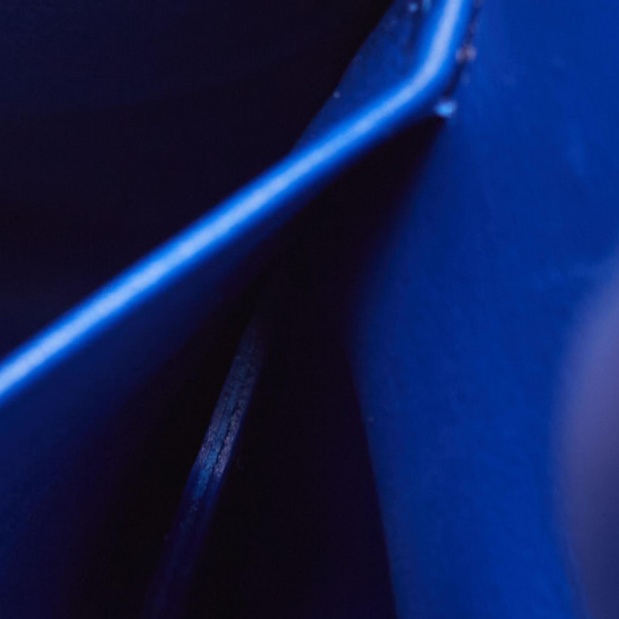 Diorever Tragetasche aus blauem Leder Medium im Angebot 5