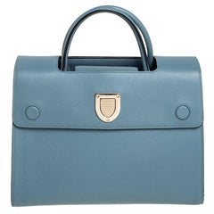 coach folio tote Dior Blue Leather Medium Diorever Tote