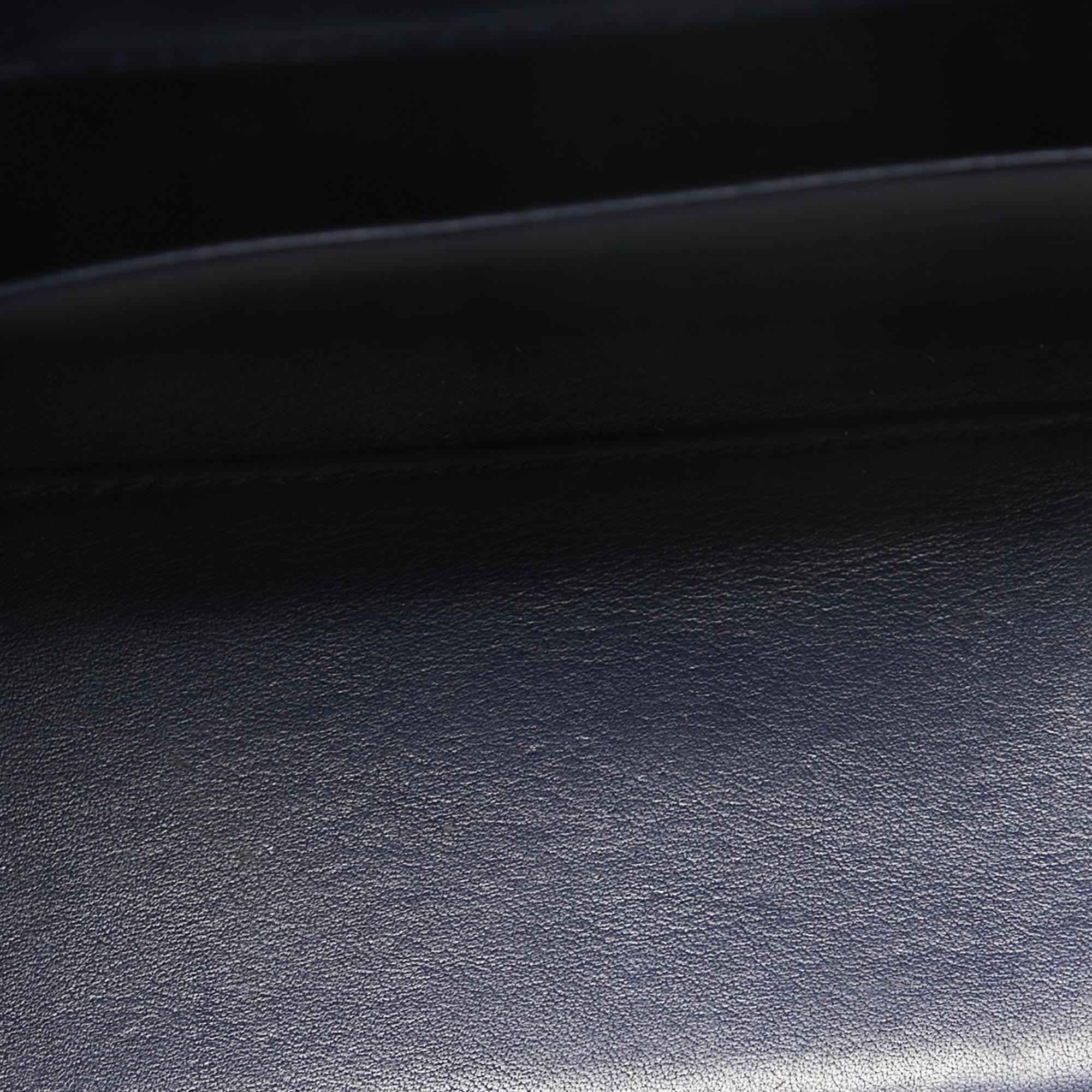 Dior Blue Leather Mini Diorever Top Handle Bag 6