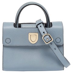 Dior Blue Leather Mini Diorever Tote