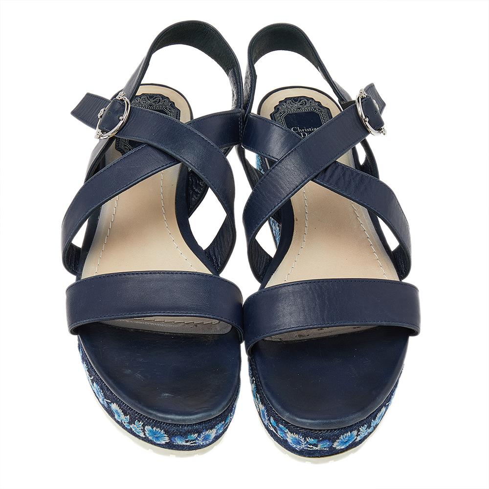 dior sandals blue