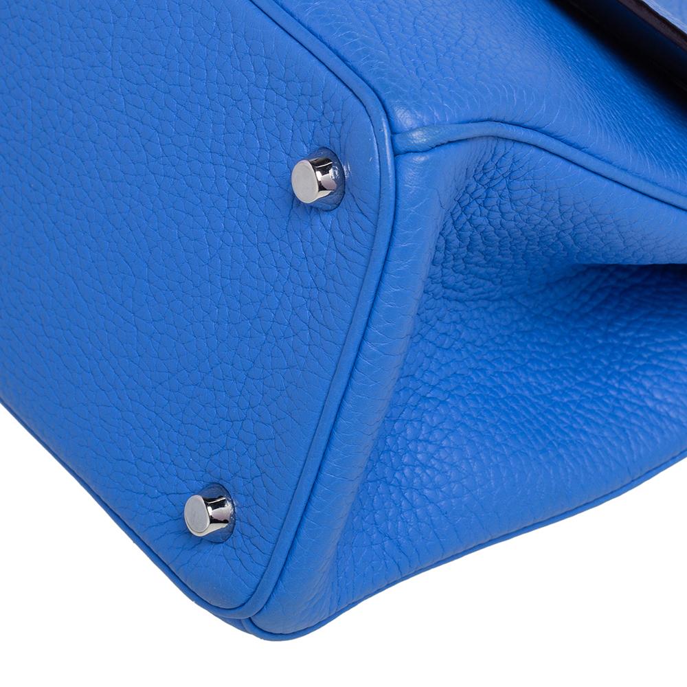 Women's Dior Blue Leather Small Be Dior Flap Top Handle Bag