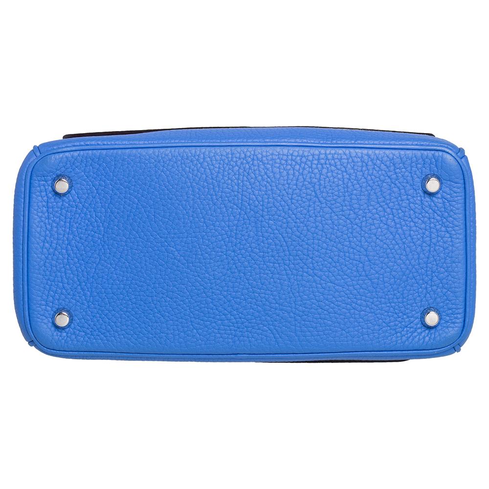 Dior Blue Leather Small Be Dior Flap Top Handle Bag 2