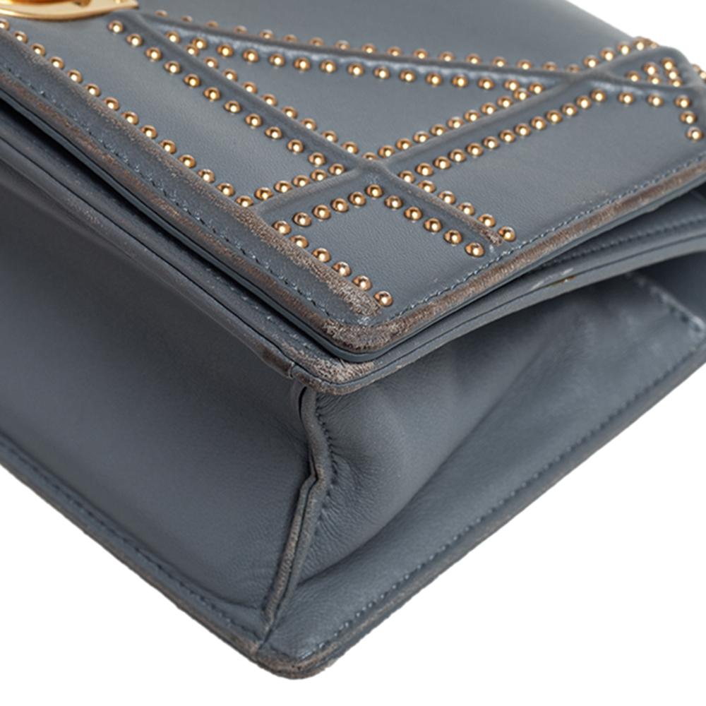 Dior Blue Leather Small Diorama Shoulder Bag 5