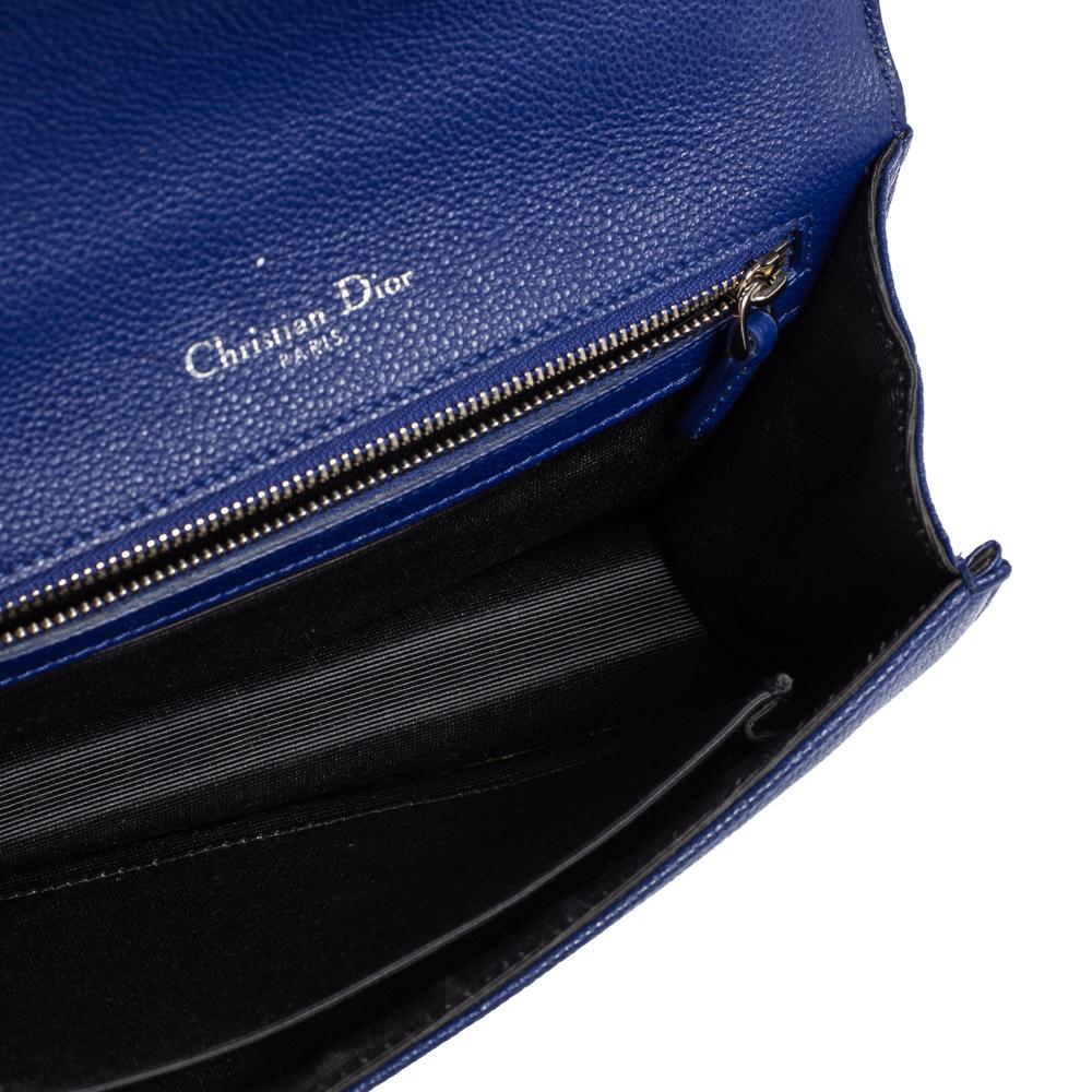 Women's Dior Blue Leather Small Diorama Shoulder Bag
