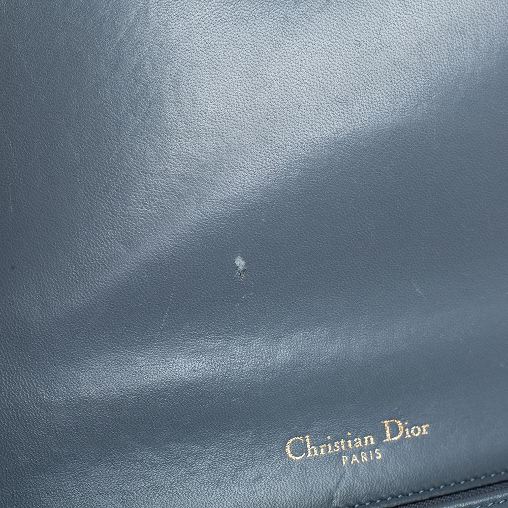 Dior Blue Leather Small Diorama Shoulder Bag 4
