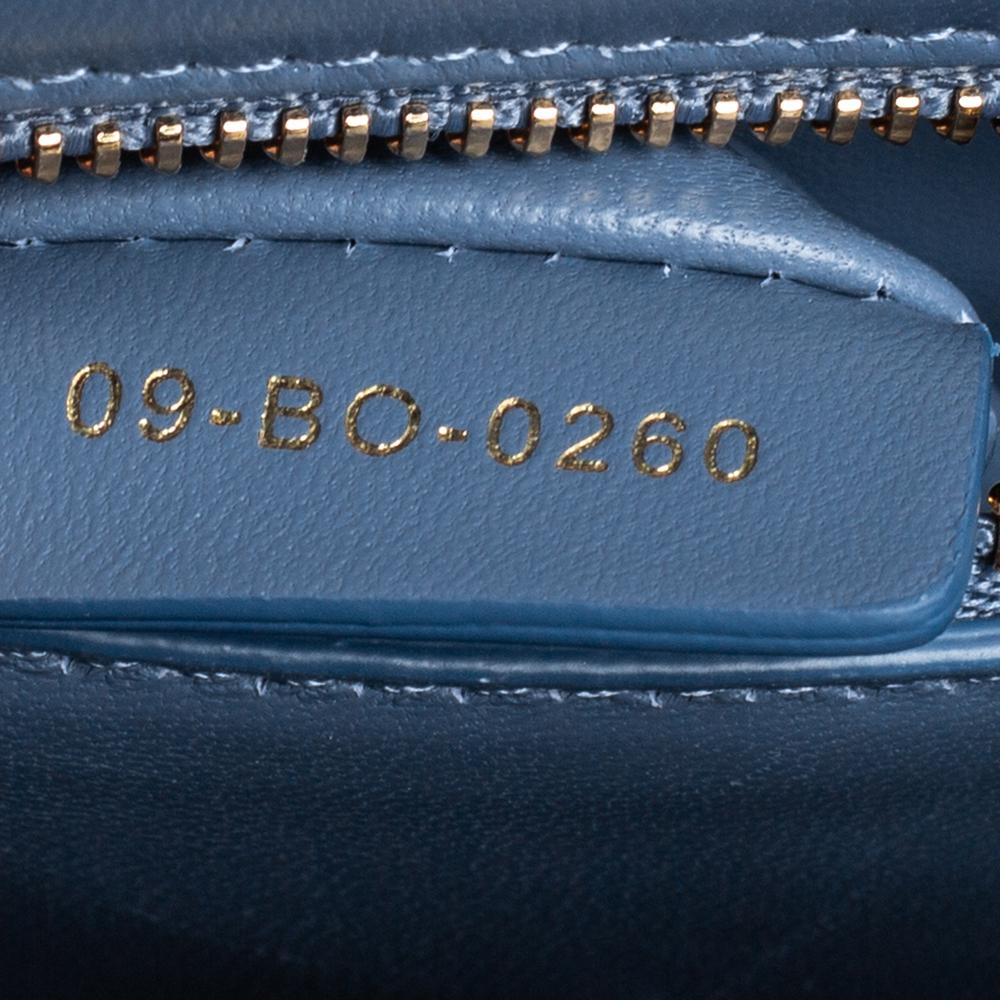 Dior Blue Micro Cannage Leather 30 Montaigne Shoulder Bag 3