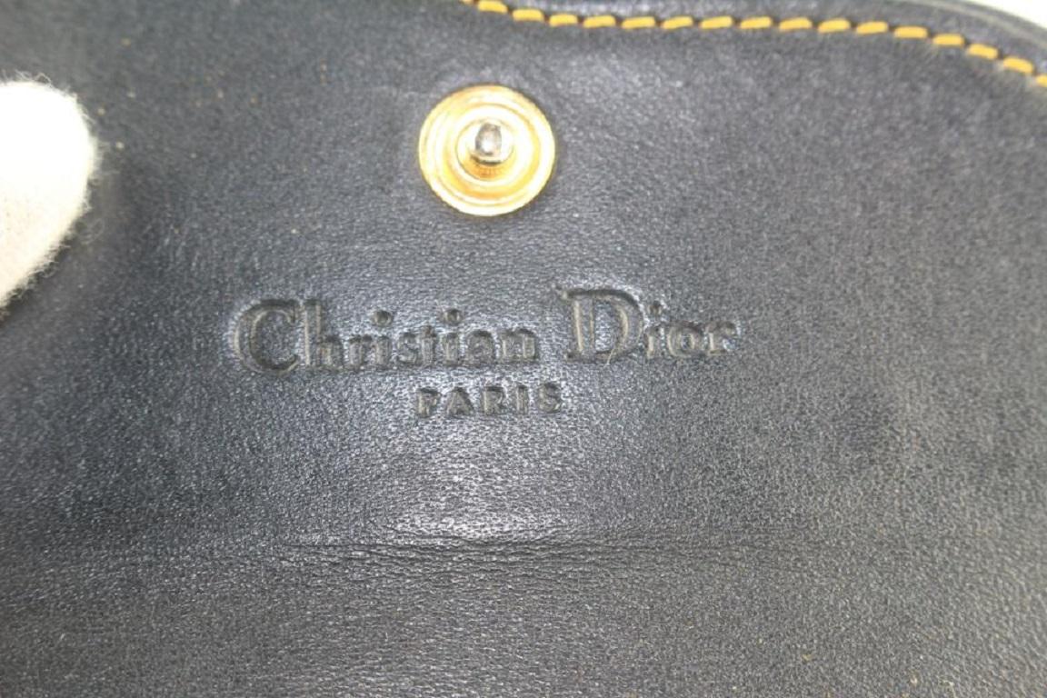 Gray Dior Blue Monogram Trotter Saddle Compact Wallet 11dior119