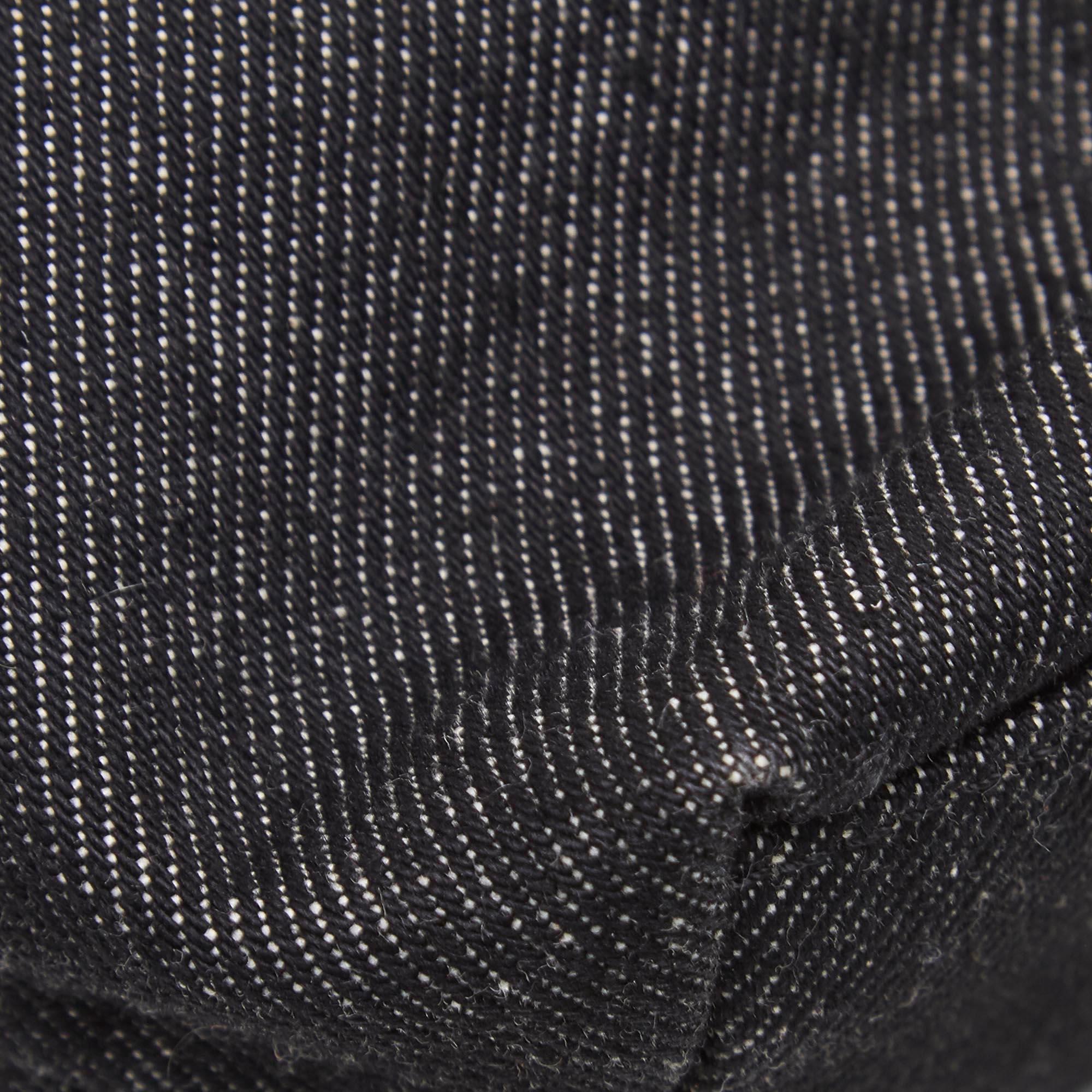 Dior Blue Navy Denim Fabric Malice Handbag France 5