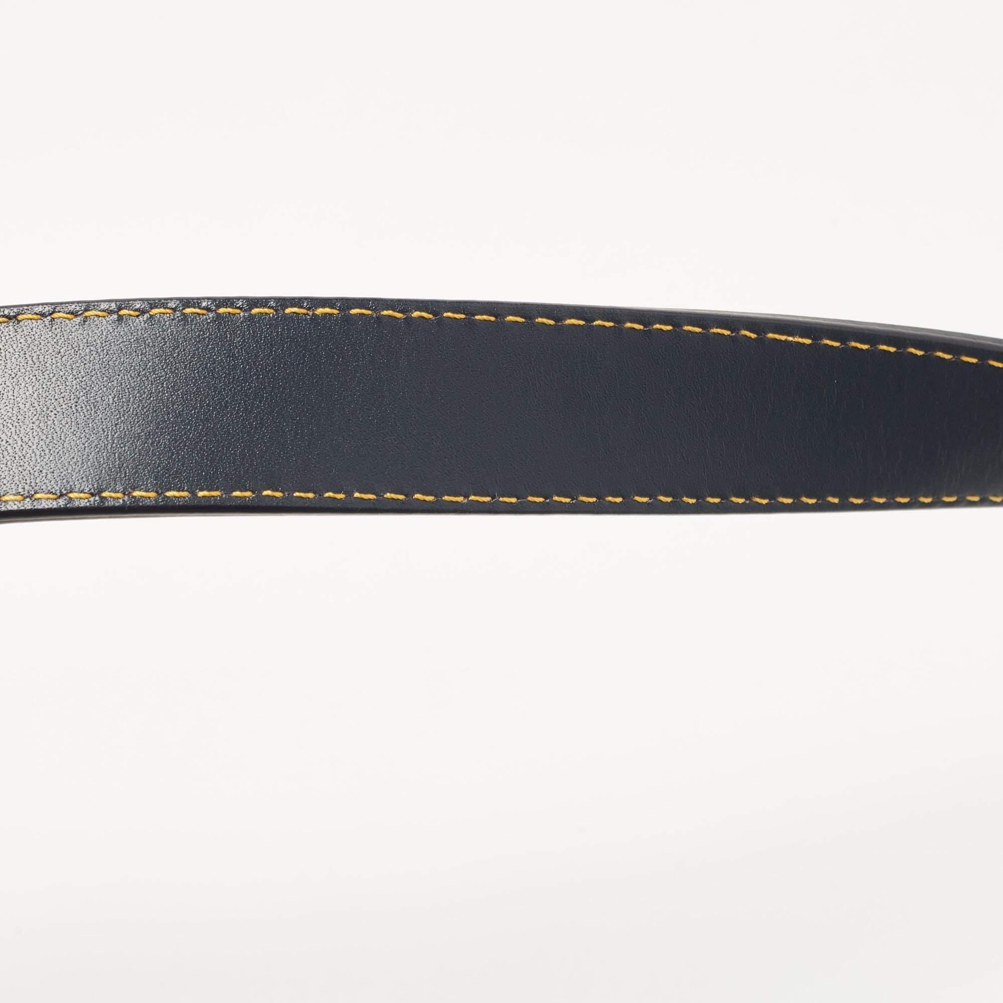 Dior Blue Oblique Canvas Saddle Bag 1